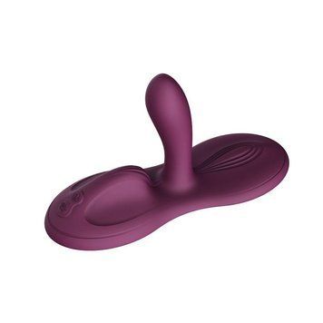 Основное фото Смарт-вибратор для клитора с вагинальным отростком Zalo Flora Smart Vibrating Pad сливовый 12,7 см