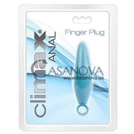 Основне фото Анальна пробка Climax Anal Finger Plug блакитний 10,5 см