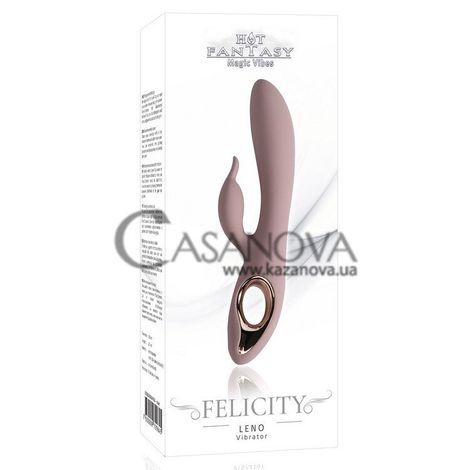 Основне фото Rabbit-вібратор Hot Fantasy Felicity Leno рожевий 21,2 см