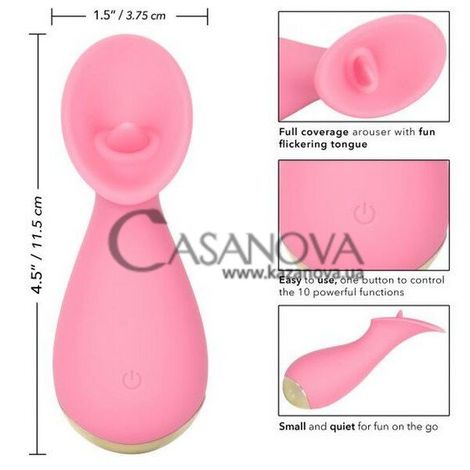 Основное фото Стимулятор клитора Slay #TickleMe розовый 9,5 см