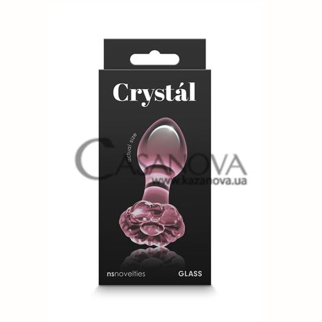 Основное фото Анальная пробка Crystal Flover розовая 8,9 см.