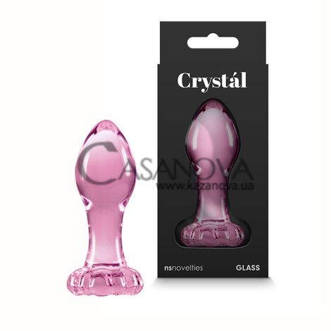 Основное фото Анальная пробка Crystal Flover розовая 8,9 см.