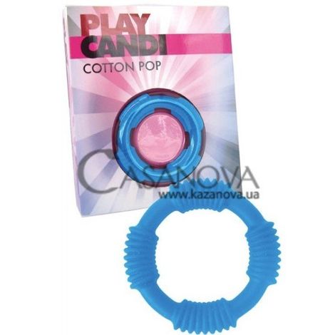 Основное фото Эрекционное кольцо Play Candi Cotton Pop голубое
