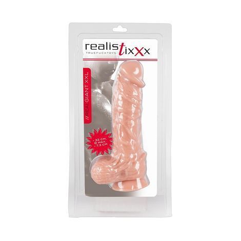 Основное фото Фаллоимитатор на присоске RealistiXXX Real Giant XXL телесный 32 см