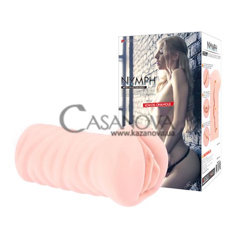 Основное фото Мастурбатор-вагина с вибрацией Kokos Nymph телесный 16 см