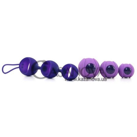 Основное фото Набор из трёх вагинальных шариков Key Stella Balls III фиолетовый
