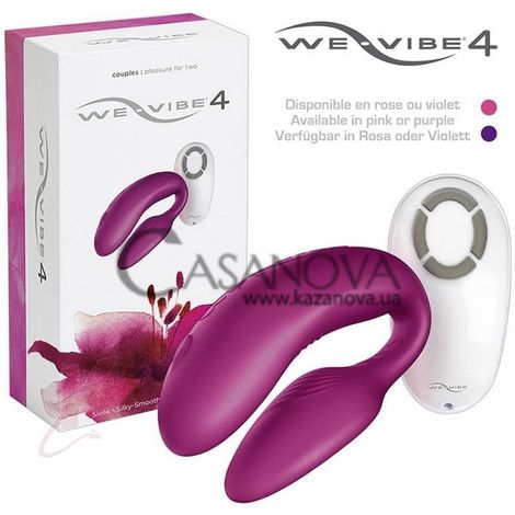 Основное фото Вибратор для двоих We-Vibe 4 (Ви-Вайб 4) розовый 7,5 см