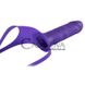Додаткове фото Порожнистий внутрішній страпон для жінок Strap On For Lovers фіолетовий 18 см
