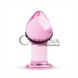 Дополнительное фото Анальная пробка Gildo Handmade Glass Buttplug №26 розовая 9 см