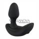 Дополнительное фото Надувной анальный вибростимулятор Inflatable Butt Plug чёрный 10,7 см
