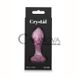 Дополнительное фото Анальная пробка Crystal Flover розовая 8,9 см.