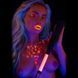 Додаткове фото Флоггер із сяючим руків'ям Taboom Whip Glow In The Dark чорний з рожевим