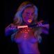 Додаткове фото Флоггер із сяючим руків'ям Taboom Whip Glow In The Dark чорний з рожевим
