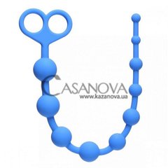 Основне фото Анальний ланцюжок Orgasm Beads синій 33,5 см