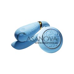 Основное фото Смарт-вибратор для пар Fanfan Set Bright голубой 8,4 см