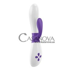 Основное фото Вибратор-rabbit OVO K2 бело-лиловый 21 см
