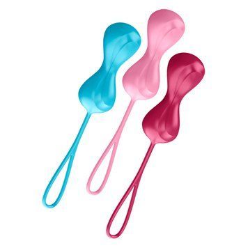 Основне фото Набір з 3 подвійних вагінальних кульок Satisfyer Power Balls Training Set C03 кольоровий