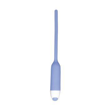 Основное фото Уретральный буж с вибрацией Silicone Dilator голубой 19 см