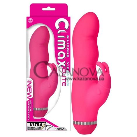 Основное фото Rabbit-вибратор Climax Elite Rabbit розовый 19,8 см