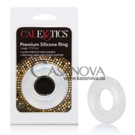 Основное фото Эрекционное кольцо Premium Silicone Ring Large прозрачное 2,5 см