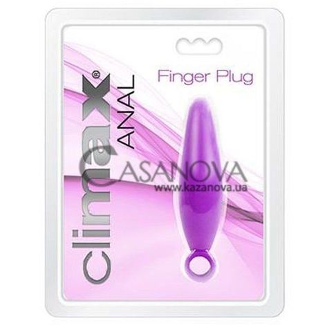 Основное фото Анальная пробка Climax Anal Finger Plug фиолетовая 10,5 см
