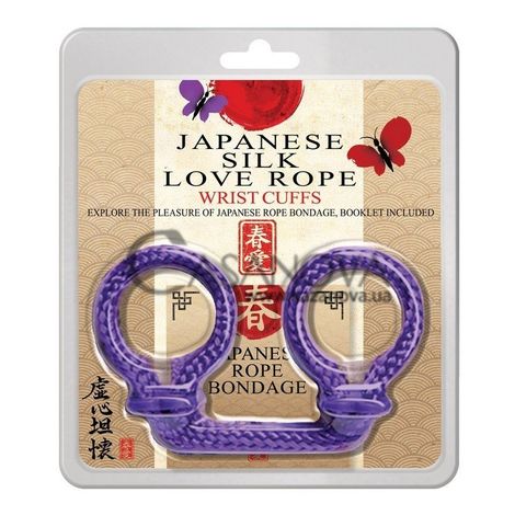 Основне фото Наручники Japanese Silk Love Rope Wrist Cuffs фіолетові