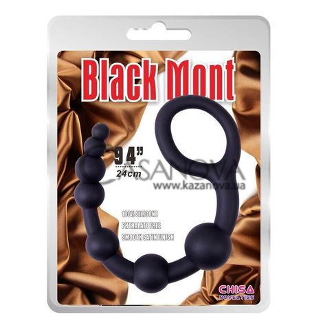 Основное фото Анальная цепочка Black Mont Power Boyfriend Beads чёрная 24 см