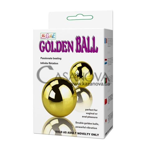 Основное фото Вагинальные виброшарики Golden Balls золотистые