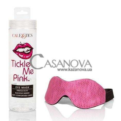 Основное фото Маска на глаза California Exotic Novelties Tickle Me Pink Eye Mask розовая с чёрным