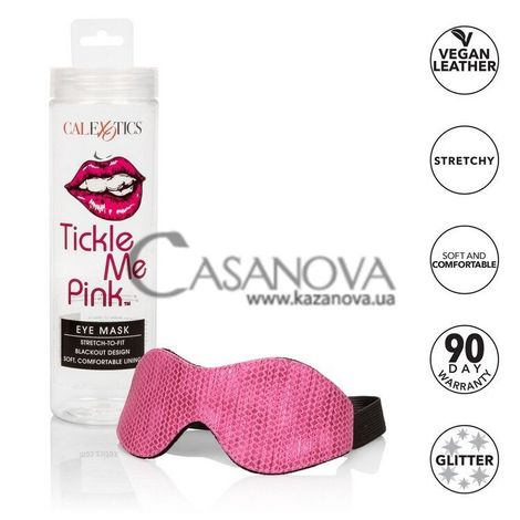 Основне фото Маска на очі California Exotic Novelties Tickle Me Pink Eye Mask рожева з чорним