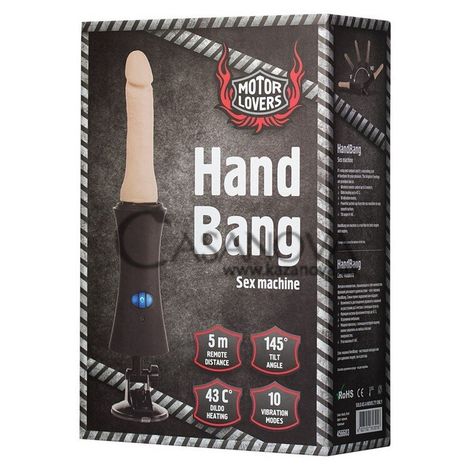 Основное фото Секс-машина на присоске Motor Lovers Hand Bang Sex Machine чёрная с телесным