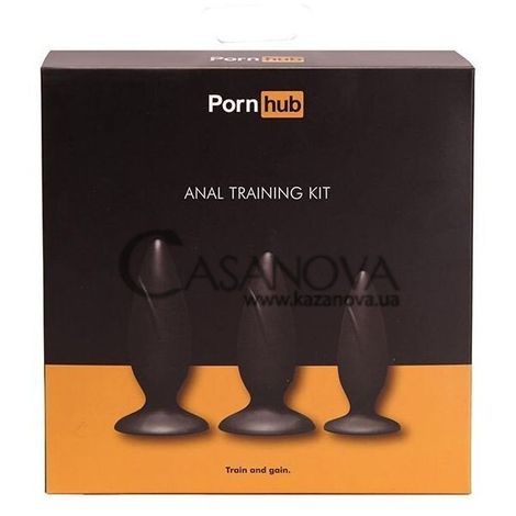 Основне фото Набір анальних пробок Pornhub Anal Training Kit чорний