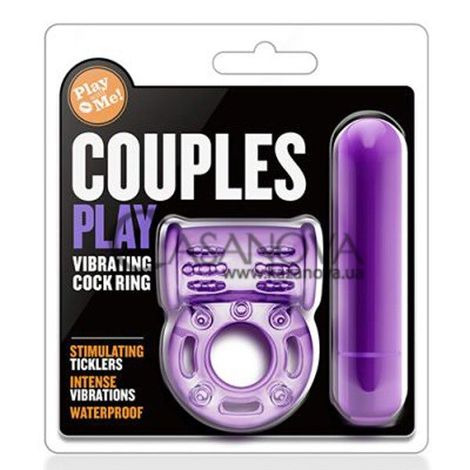 Основное фото Эрекционное виброкольцо Play With Me Couples Play фиолетовое