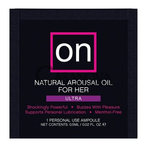 Основное фото Пробник возбуждающего масла Sensuva On For Her Arousal Oil For Her Ultra 0.5 мл