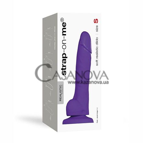 Основное фото Фаллоимитатор Strap-On-Me Soft Realistic Dildo S фиолетовый 17,1 см