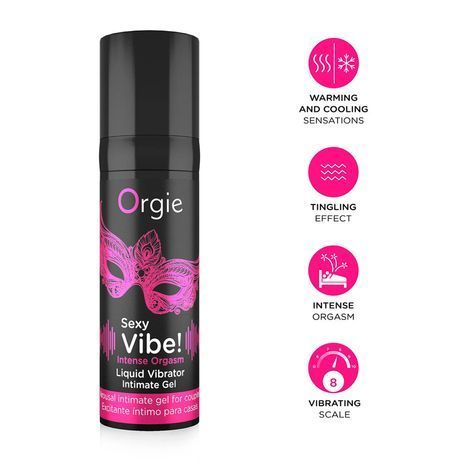 Основне фото Рідкий вібратор "Екзотичні квіти" Orgie Sexy Vibe! Intense Orgasm 15 мл