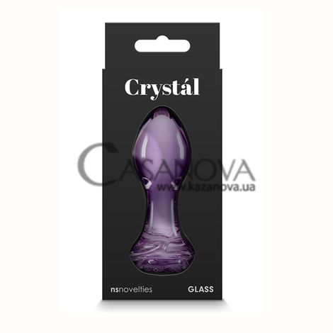 Основне фото Анальна пробка Crystal Rose фіолетова 9 см