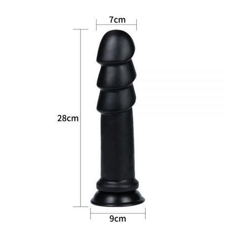 Основне фото Анальний стимулятор на присосці Lovetoy King-Sized Anal IODU-310220 чорний 28 см