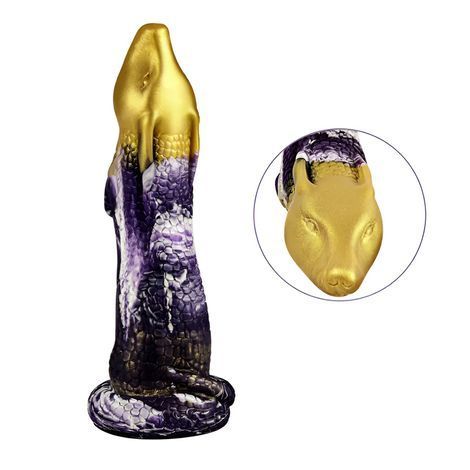 Основне фото Фалоімітатор на присосці Xise Lizard різнокольоровий 18,5 см