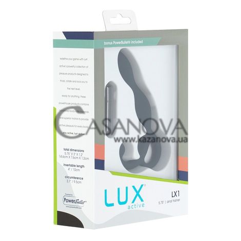 Основное фото Масажёр простаты с вибропулей Lux Active LX1 чёрный 14,6 см
