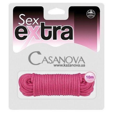 Основне фото Тонка мотузка Sex Extra рожева 10 м