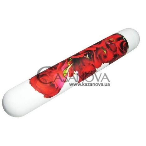 Основне фото Вібратор Bed of Roses біло-червоний 20 см
