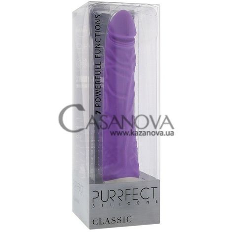 Основное фото Вибратор Purrfect Silicone Classic фиолетовый 18 см