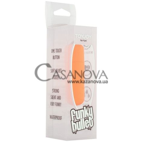 Основное фото Вибропуля Funky Bullet оранжевая 5,5 см
