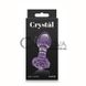 Дополнительное фото Анальная пробка Crystal Rose фиолетовая 9 см