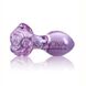 Дополнительное фото Анальная пробка Crystal Rose фиолетовая 9 см
