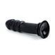 Додаткове фото Анальний стимулятор на присосці Lovetoy King-Sized Anal IODU-310220 чорний 28 см