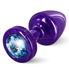 Основное фото Анальная пробка Diogol Anni Round фиолетовая с синим 5,6 см
