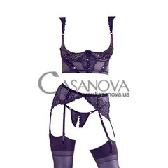 Основное фото Комплект белья Abierta Fina Sensual Suspender Set чёрный