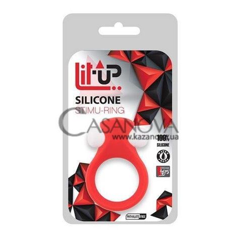 Основное фото Виброкольцо-стимулятор Lit-Up Silicone Stimu Ring 2 красное